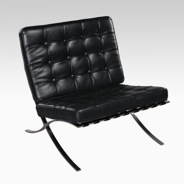 Black Tufted Accent Chair